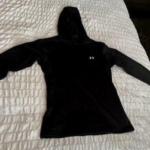 Black Under Armour Baselayer with Hood - Size M